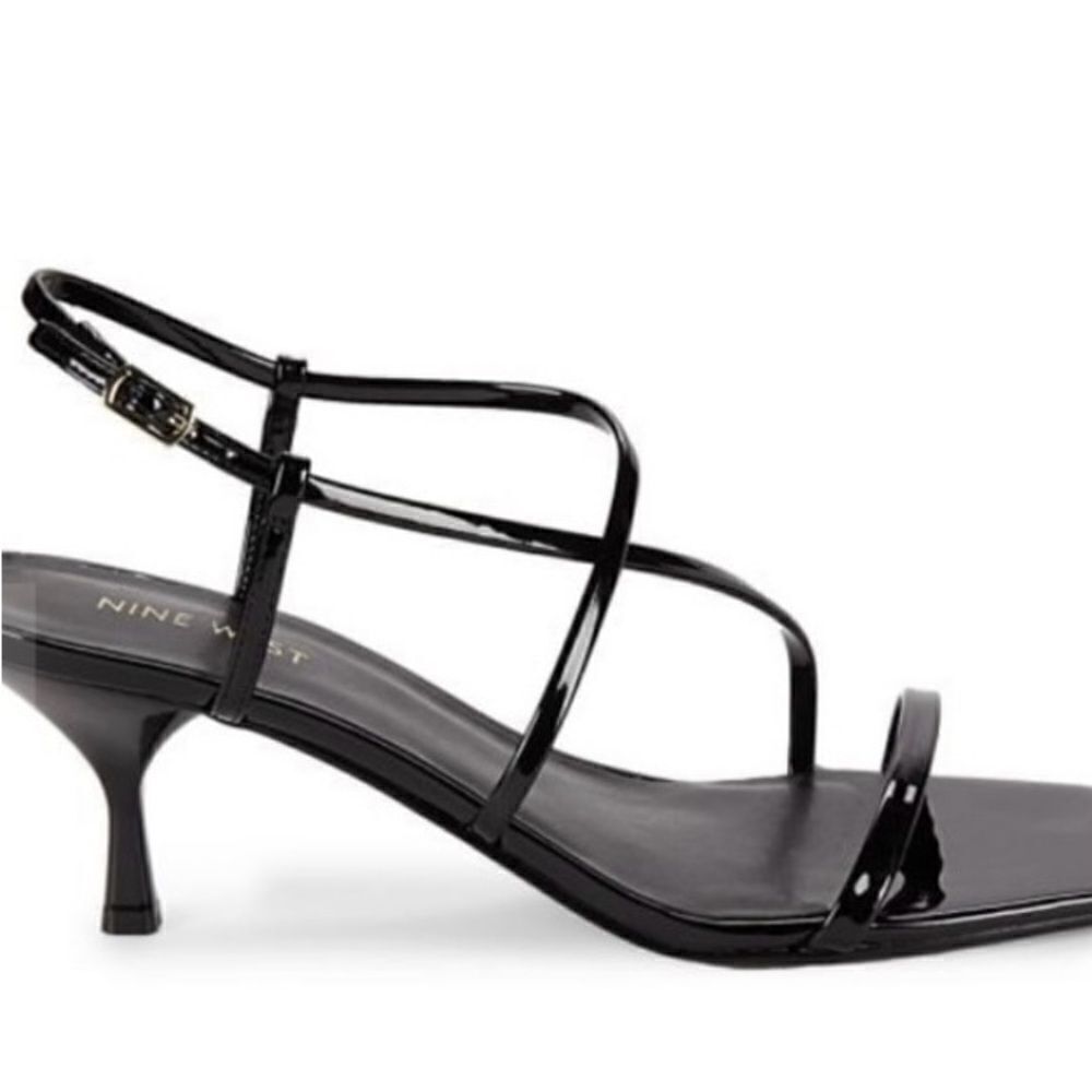 - #97 NINE WEST Patent Leather Strappy Heels